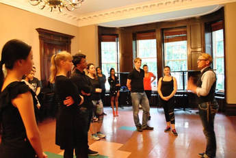 U of T Ballroom Latin dance club's first event of the year, start of term dance party and first dance class